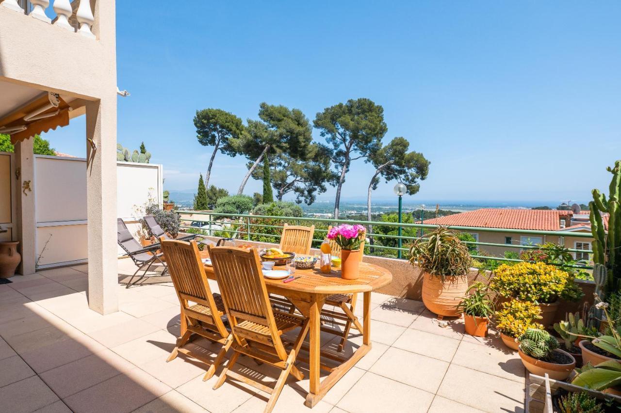 La Cle Vue Mer, Clim, Terrasse, Parking A Hyeres Hyères Exterior foto