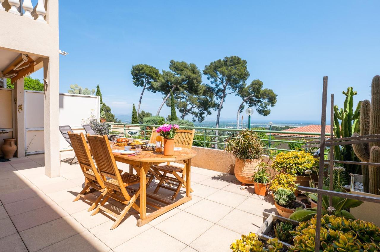 La Cle Vue Mer, Clim, Terrasse, Parking A Hyeres Hyères Exterior foto